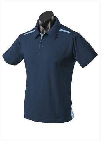 Aussie Pacific Men's Paterson Corporate Polo Shirt 1305 Casual Wear Aussie Pacific Navy/Sky S 